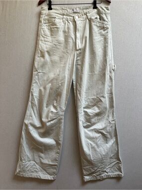 Zara Men Wide-Leg Cargo Denim Pants Sz 8